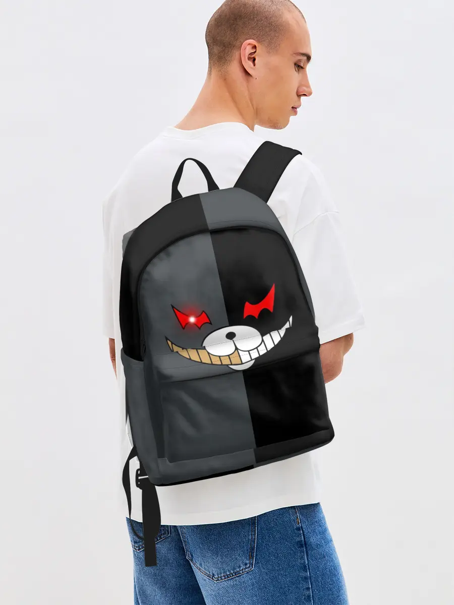 Рюкзак джинсовый / KUROKUMA x MONOKUMA