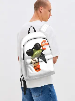 Рюкзак джинсовый / АГЕНТ ЛЕГУШАЧ | AGENT FROG