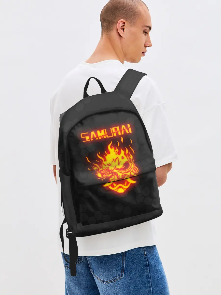 Рюкзак джинсовый / CYBERPUNK 2077 SAMURAI