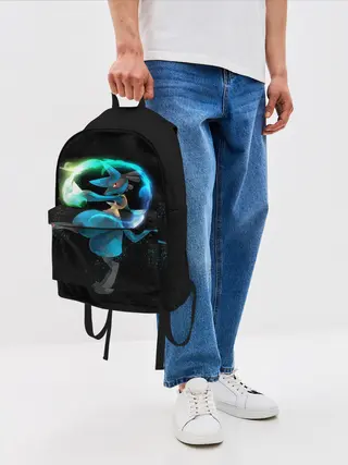 Рюкзак джинсовый / Pokemon art