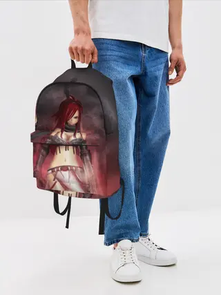 Рюкзак джинсовый / Алая Эльза