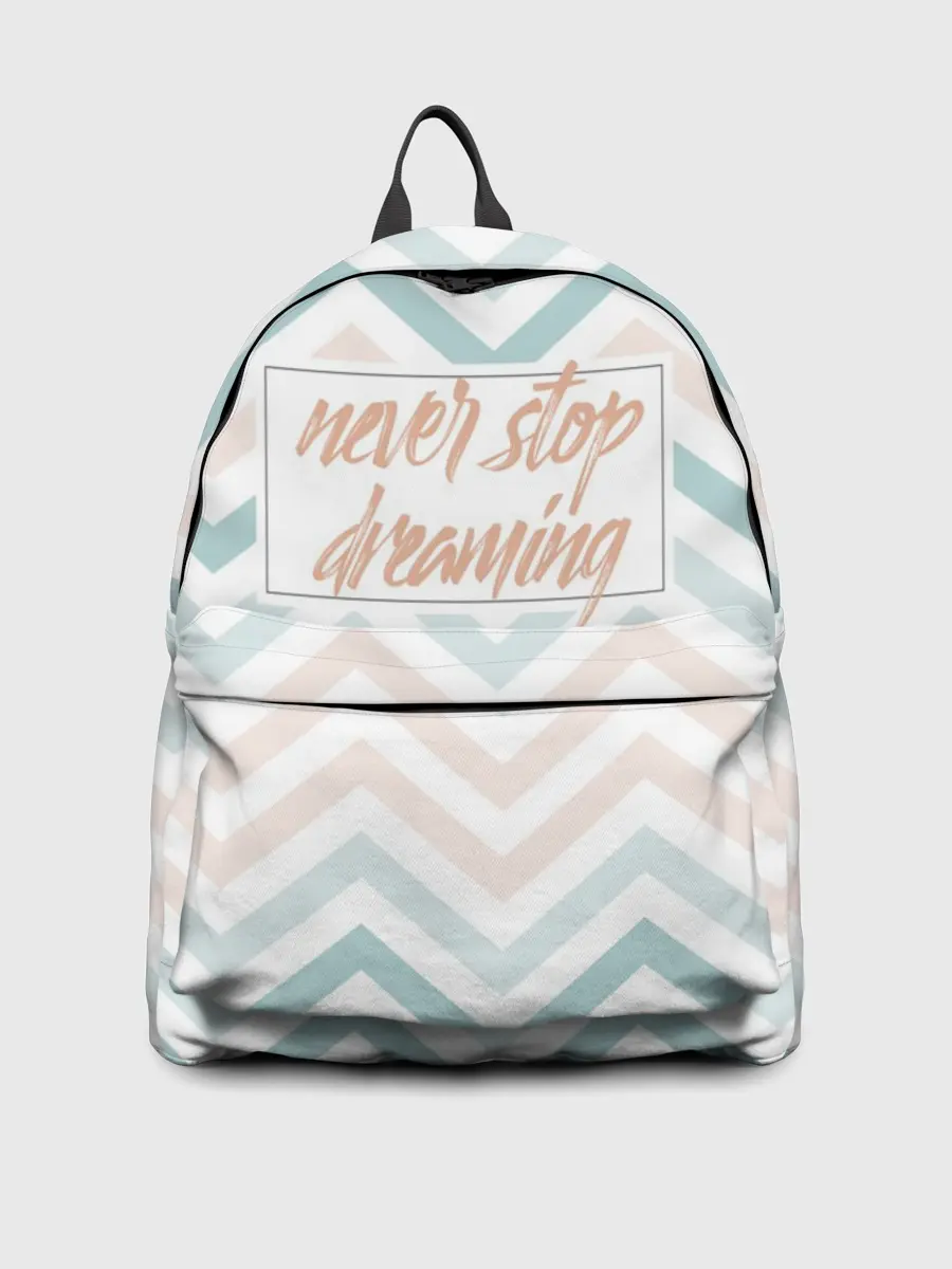 Рюкзак джинсовый / Никогда не переставай мечтать