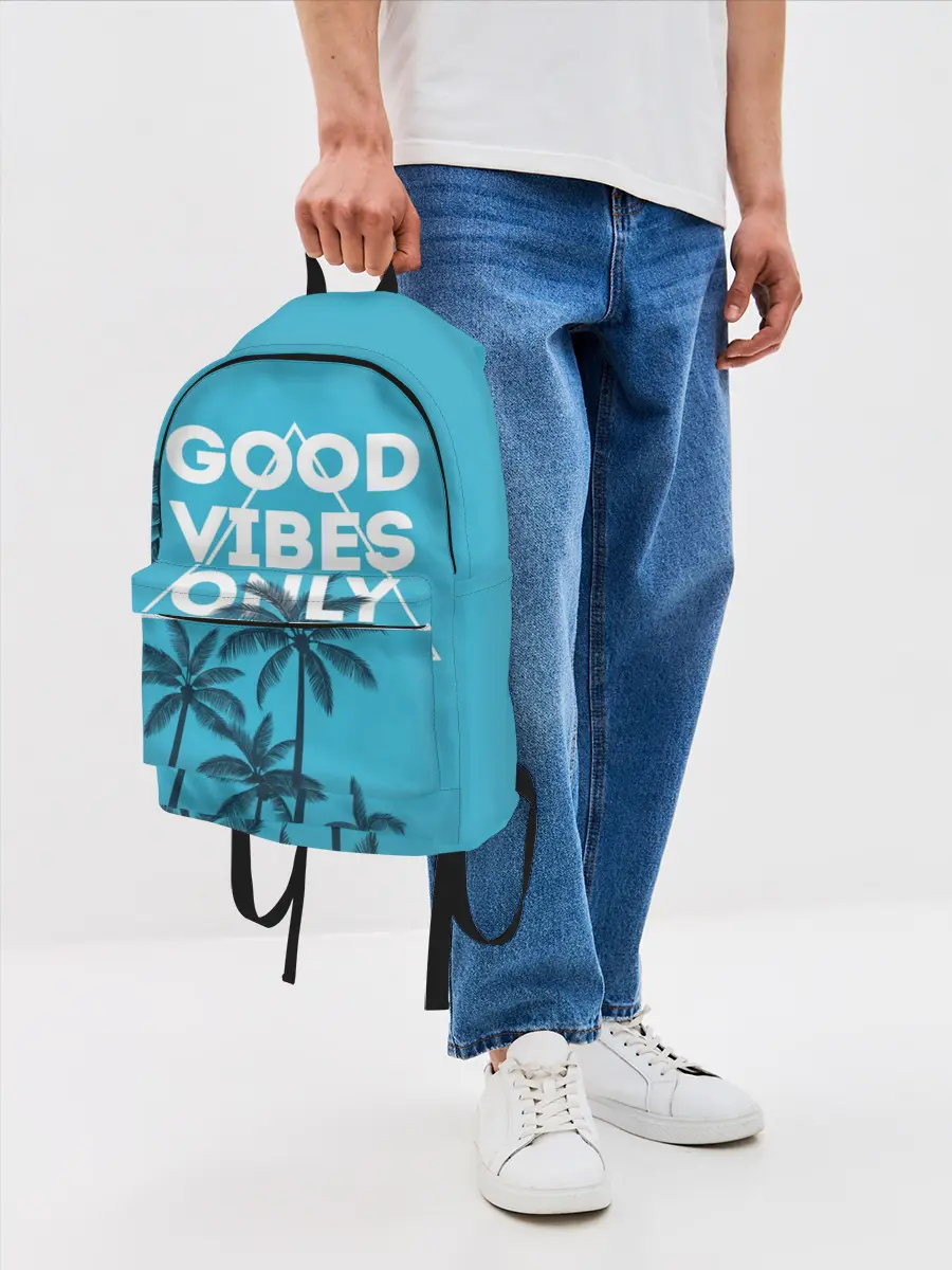 Рюкзак джинсовый / Good vibes only