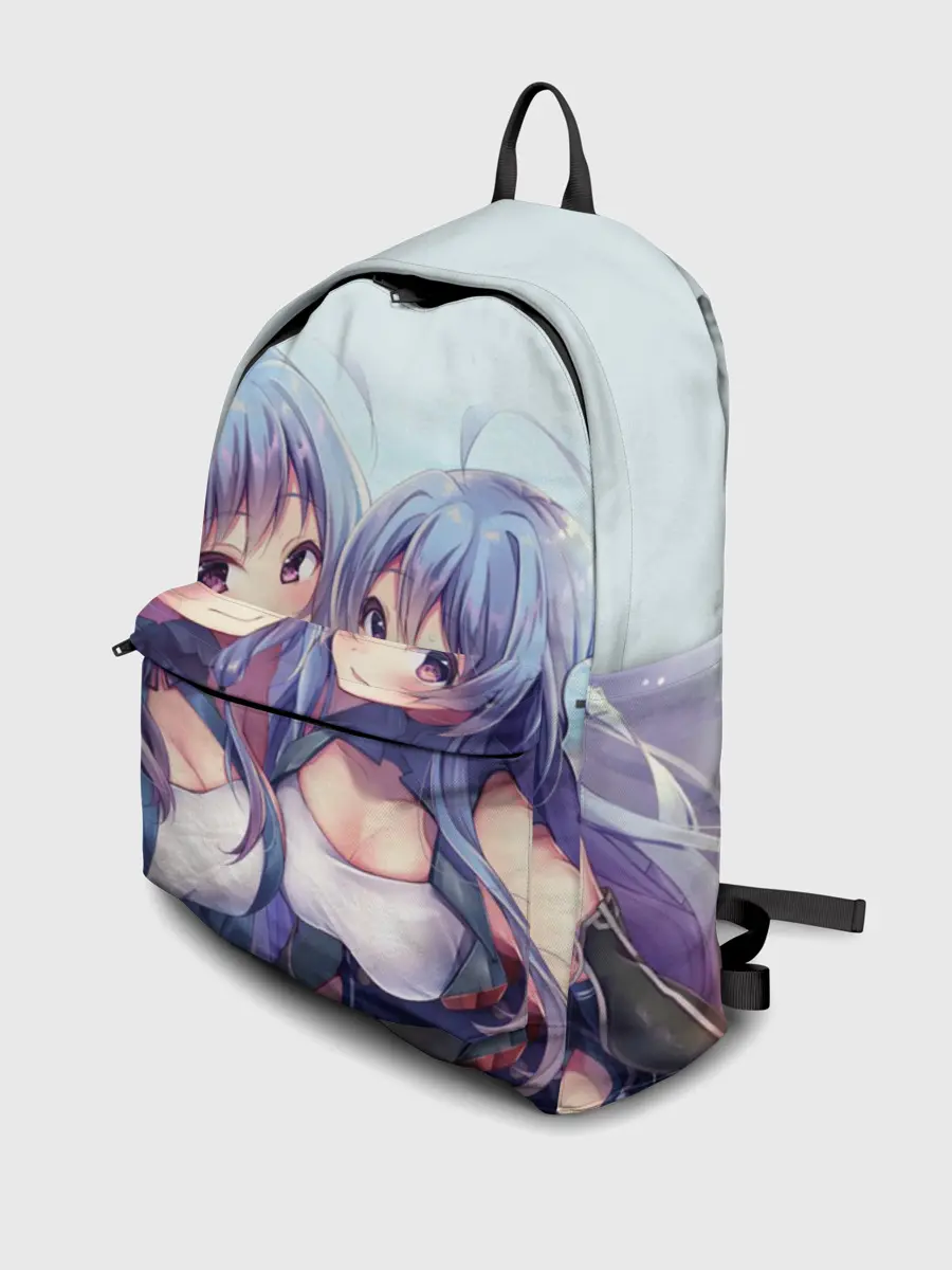 Рюкзак джинсовый / Аниме девочки-двойняшки