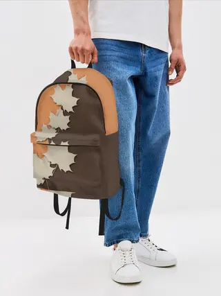 Рюкзак джинсовый / ОСЕННИЕ ЛИСТЬЯ