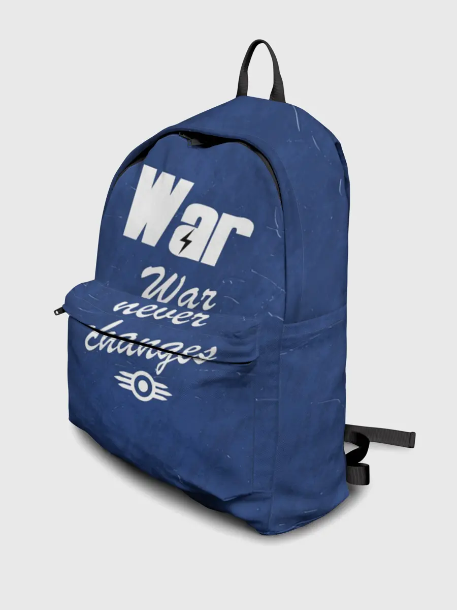 Рюкзак джинсовый / WAR NEVER CHANGES