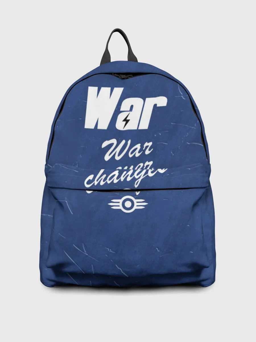 Рюкзак джинсовый / WAR NEVER CHANGES