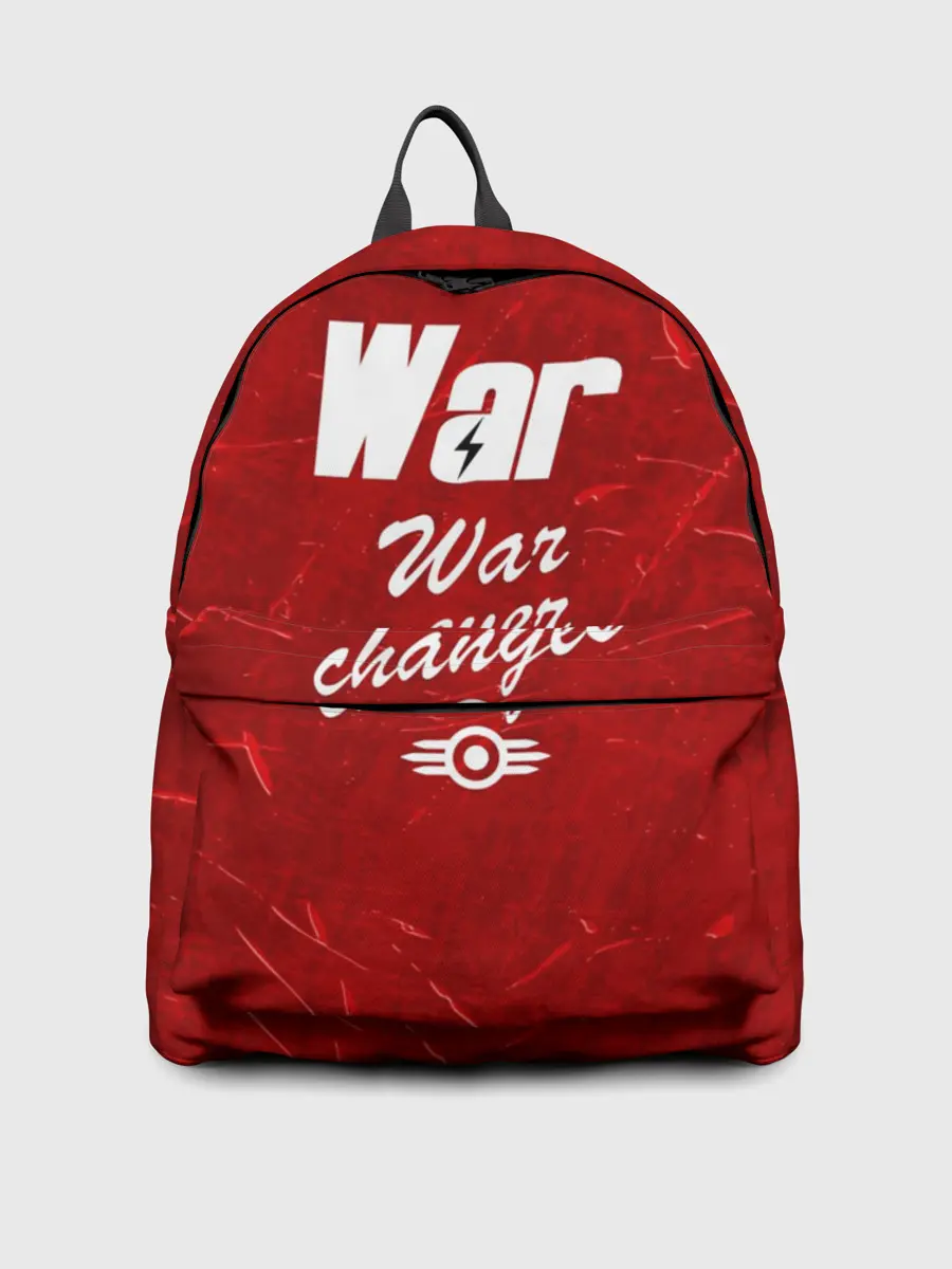 Рюкзак джинсовый / WAR NEVER CHANGES