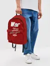 Рюкзак джинсовый / WAR NEVER CHANGES