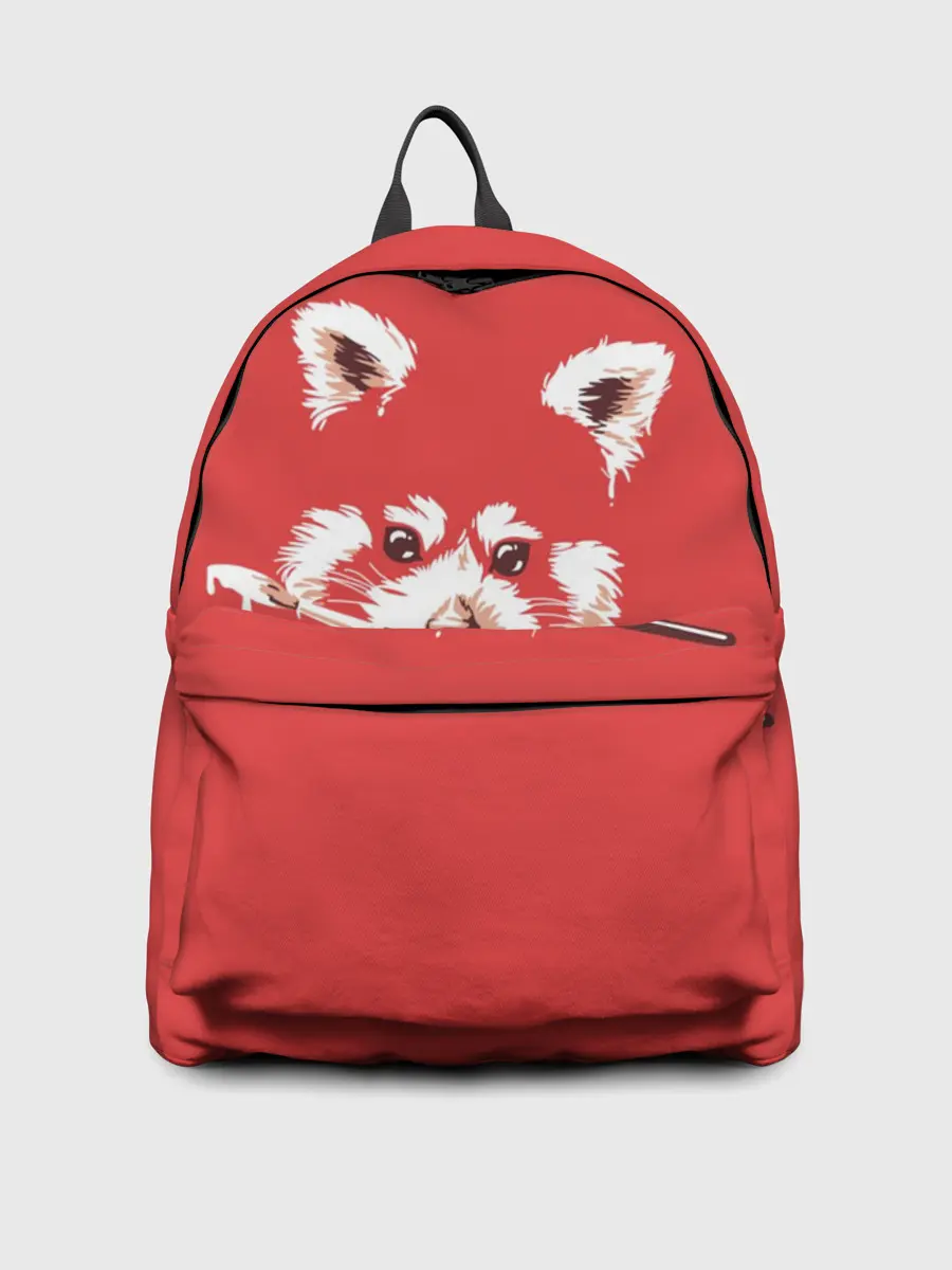 Рюкзак джинсовый / Красная панда