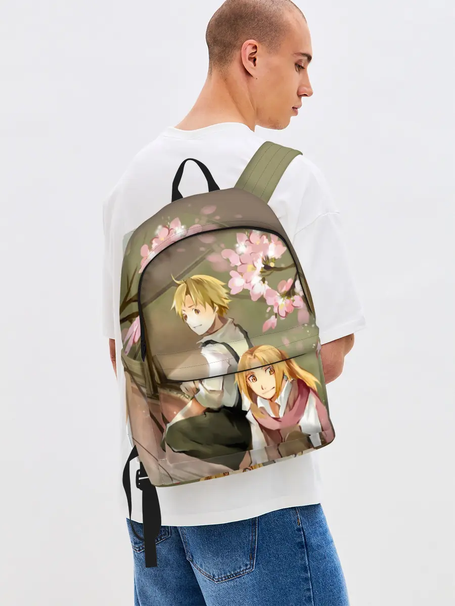 Рюкзак джинсовый / Стальной алхимик