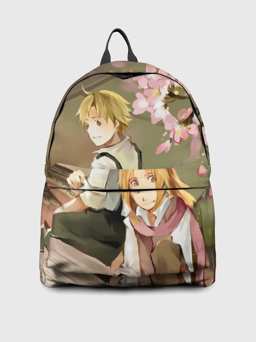 Рюкзак джинсовый / Стальной алхимик