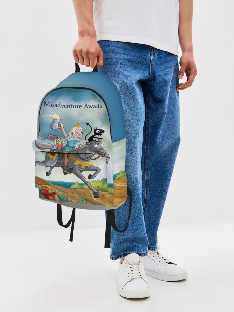 Рюкзак джинсовый / Misadventure Awaits