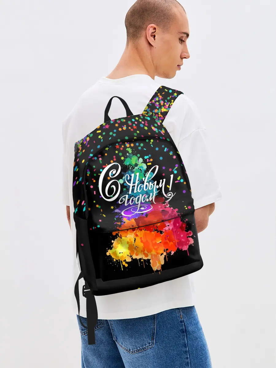 Рюкзак джинсовый / Ёлка