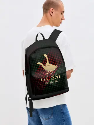 Рюкзак джинсовый / Гуси