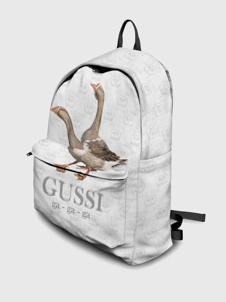 Рюкзак джинсовый / Гуси