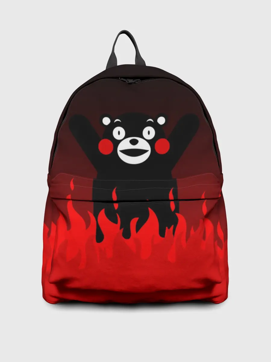 Рюкзак джинсовый / Kumamon горит