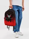 Рюкзак джинсовый / Kumamon горит