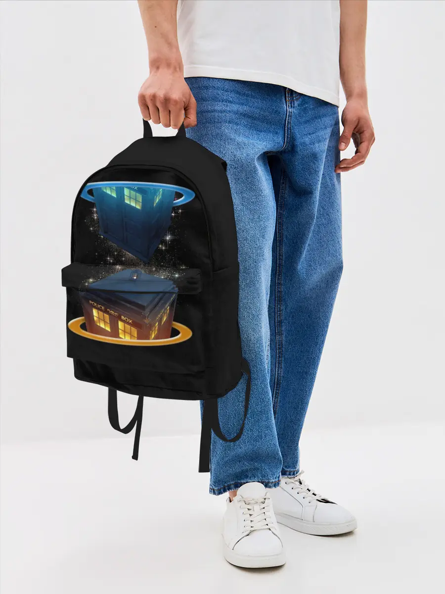 Рюкзак джинсовый / Тардис в Портале