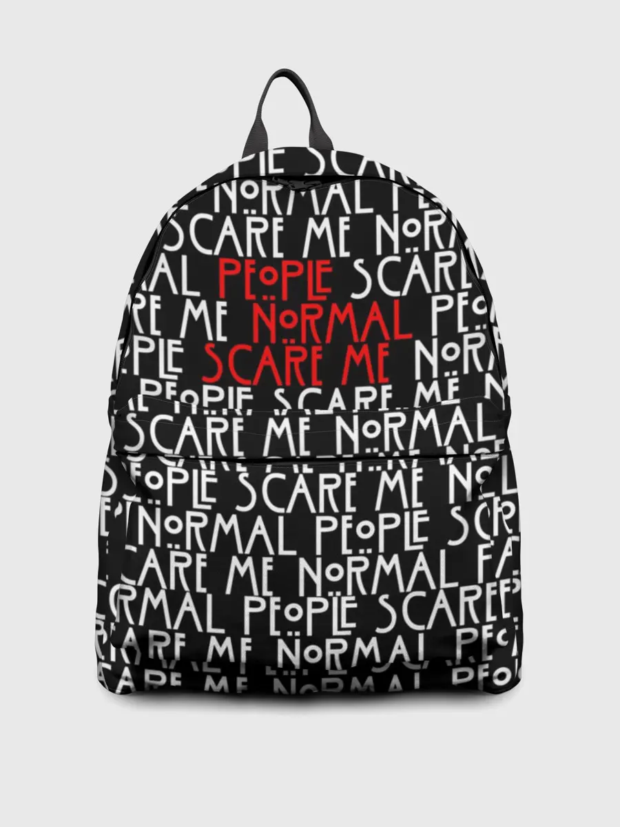 Рюкзак джинсовый / NORMAL PEOPLE SCARE ME