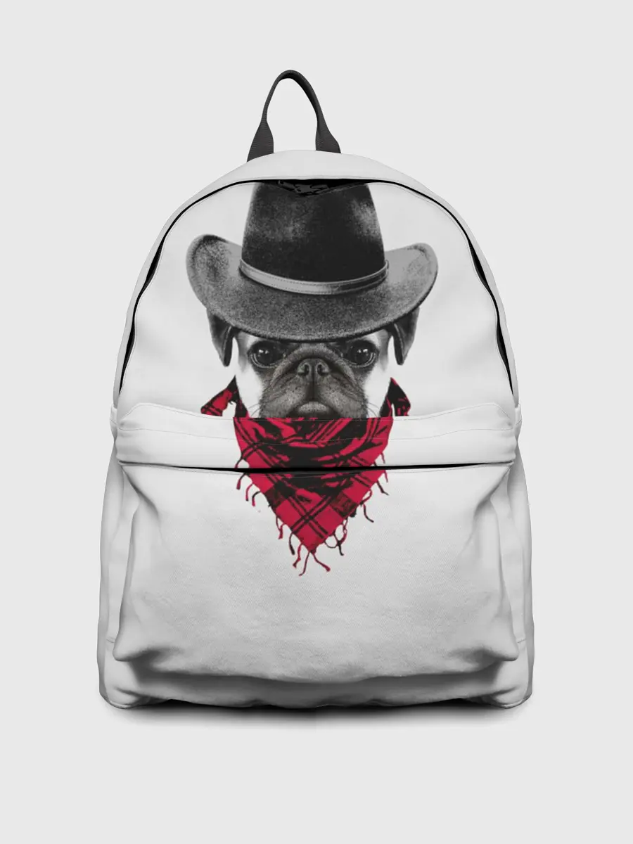 Рюкзак джинсовый / Мопс