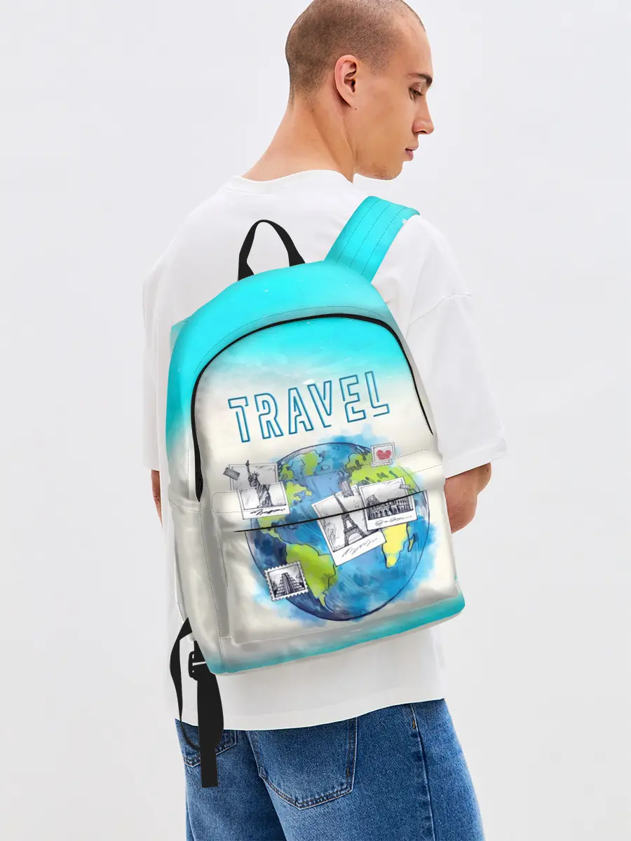 Рюкзак джинсовый / Путешествуй!