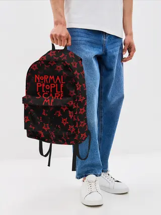 Рюкзак джинсовый / NORMAL PEOPLE SCARE ME