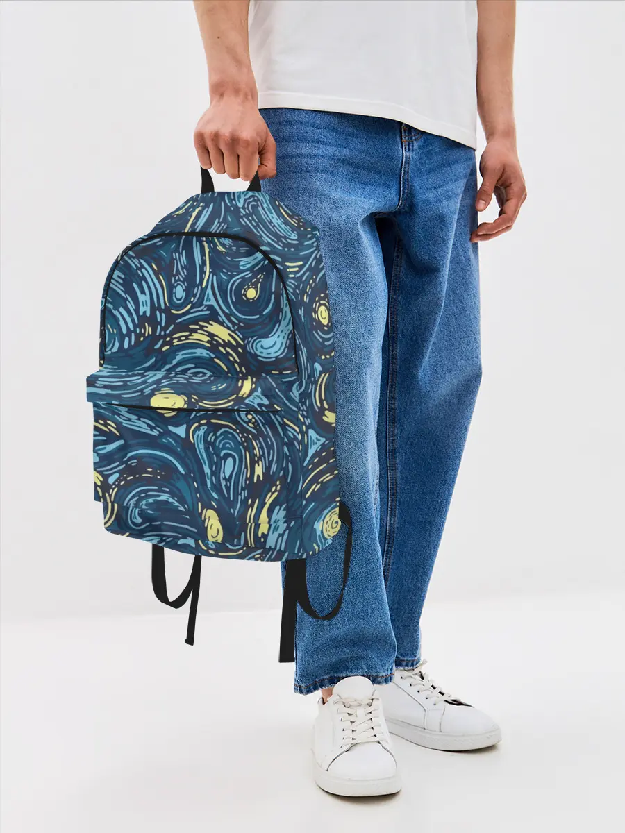 Рюкзак джинсовый / Ван Гог. Звездная Ночь