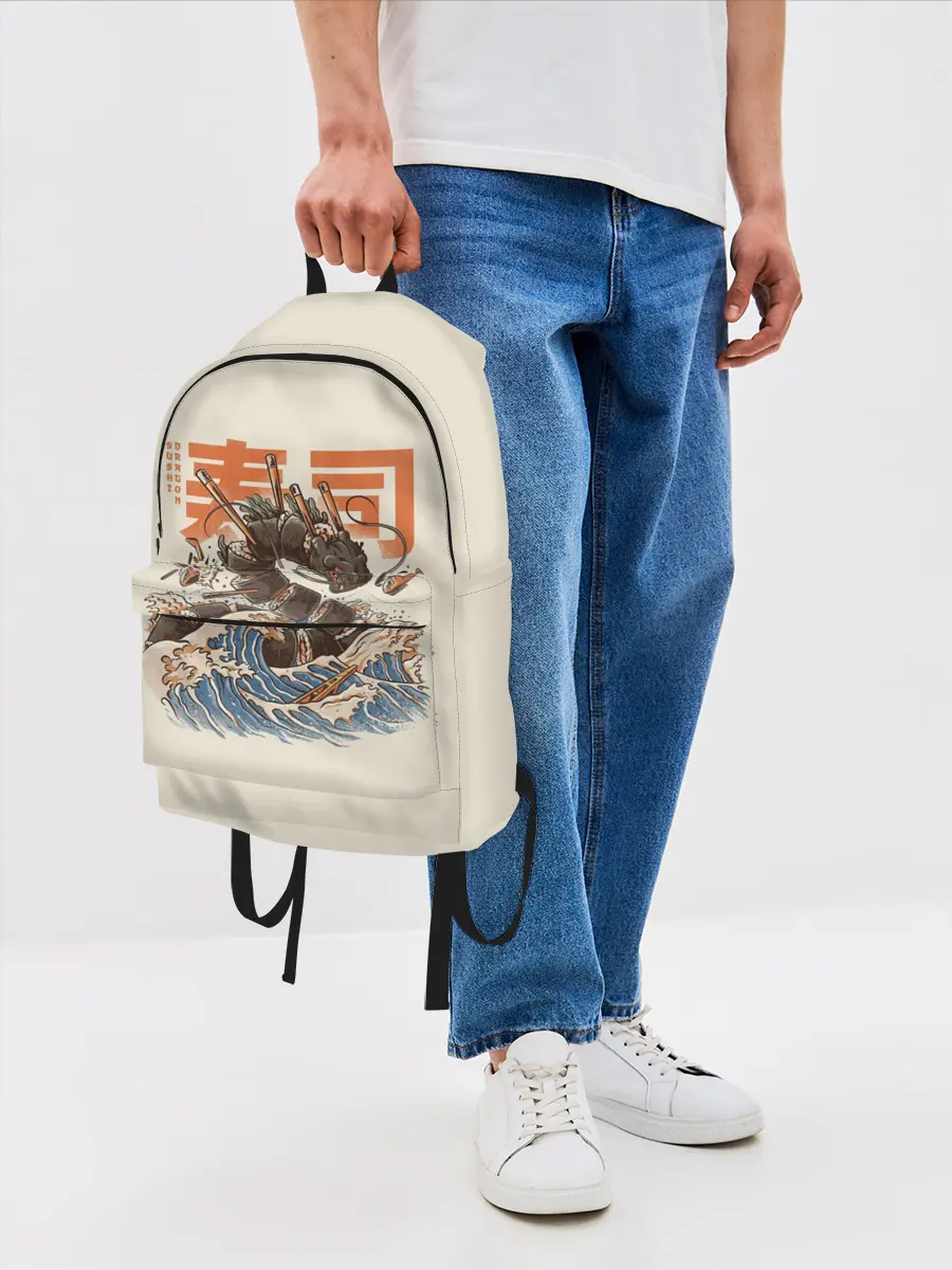 Рюкзак джинсовый / Great Sushi Dragon