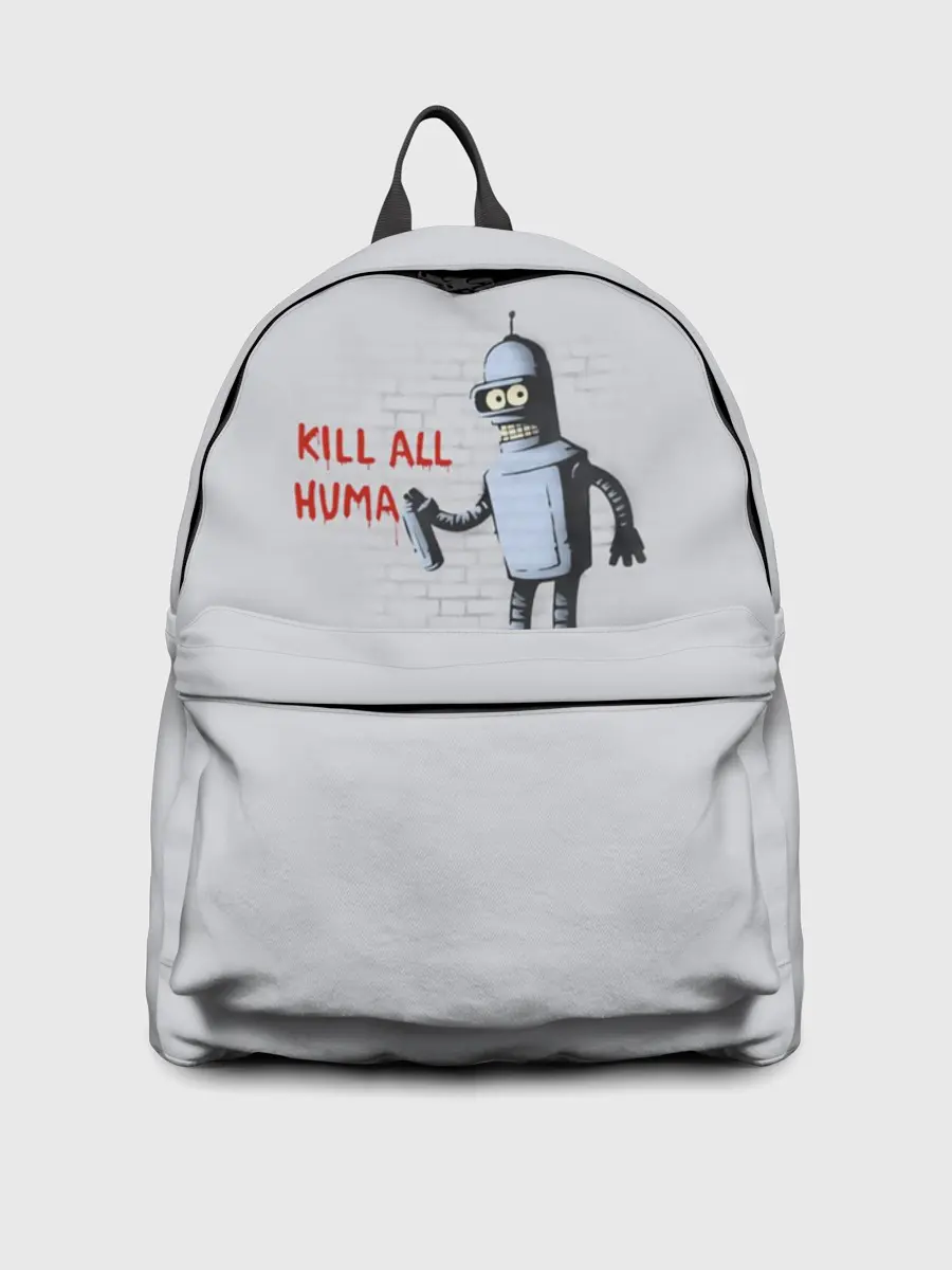 Рюкзак джинсовый / Bender - Kill all human