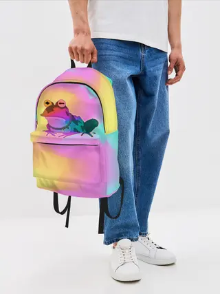 Рюкзак джинсовый / Кислотная Гипножаба