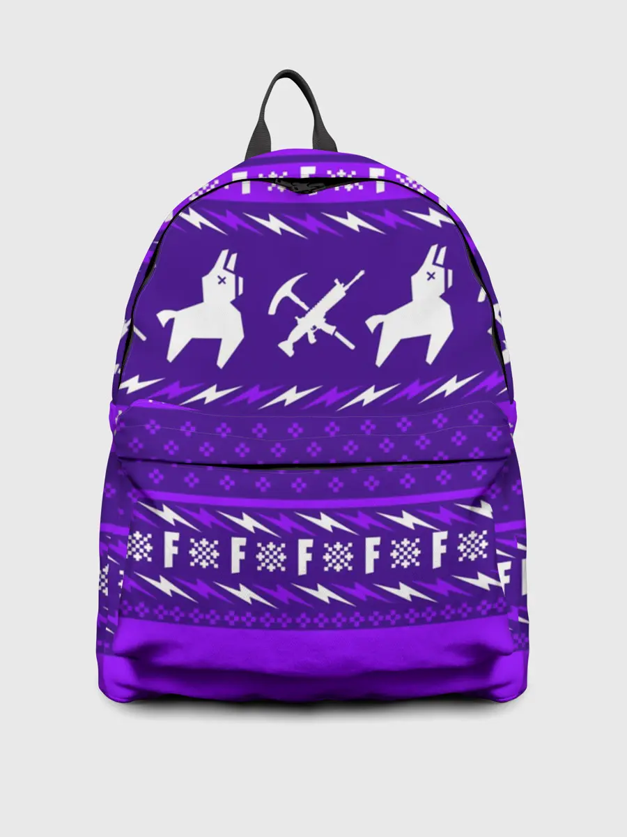 Рюкзак джинсовый / FORTNITE НОВОГОДНИЙ