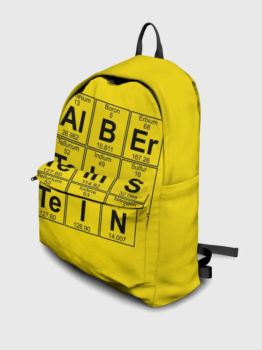 Рюкзак джинсовый / Альберт Эйнштейн