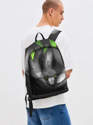 Рюкзак джинсовый / Змея