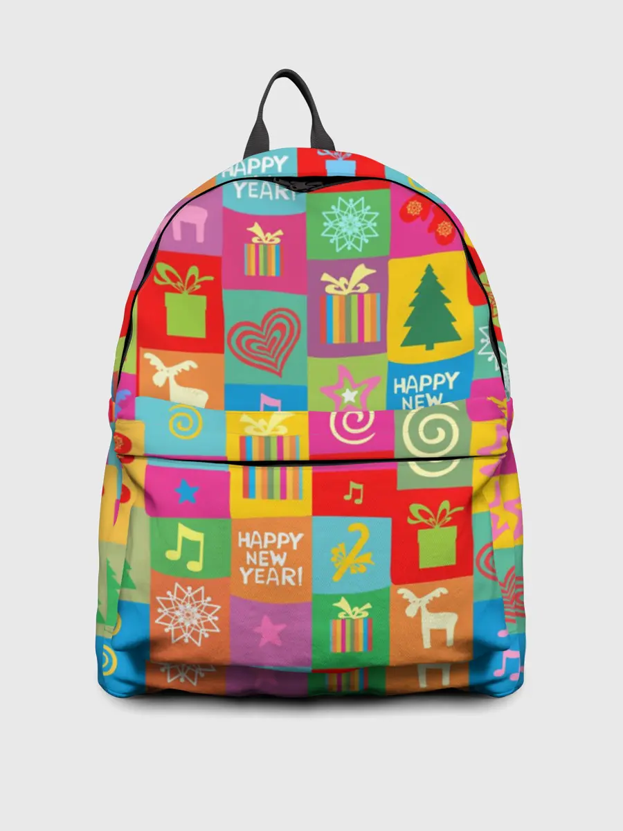 Рюкзак джинсовый / Новогодний коллаж