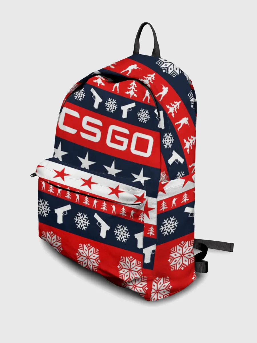 Рюкзак джинсовый / CS GO НОВОГОДНИЙ