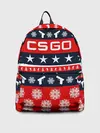 Рюкзак джинсовый / CS GO НОВОГОДНИЙ