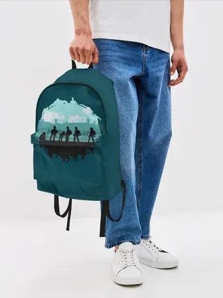 Рюкзак джинсовый / Ходячие Мертвецы