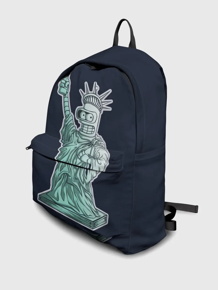 Рюкзак джинсовый / Статуя Сомнительной Свободы