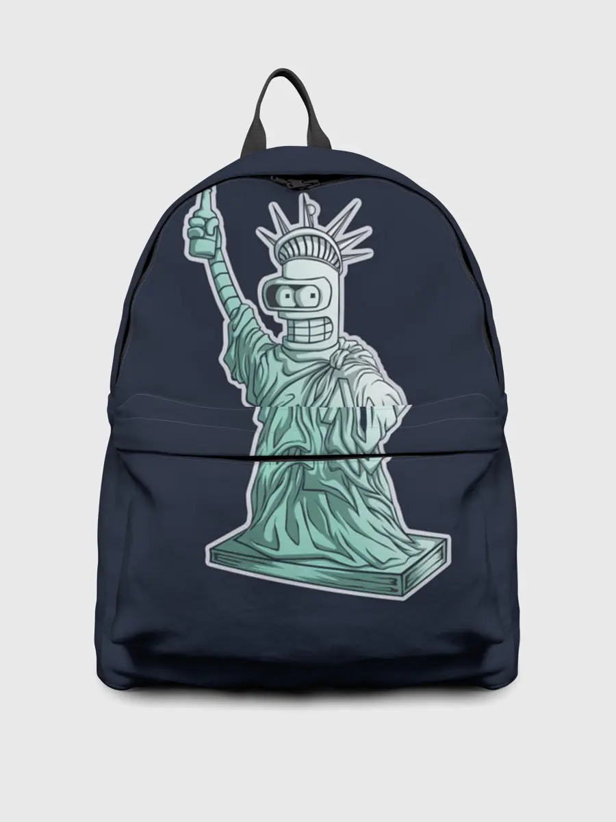 Рюкзак джинсовый / Статуя Сомнительной Свободы