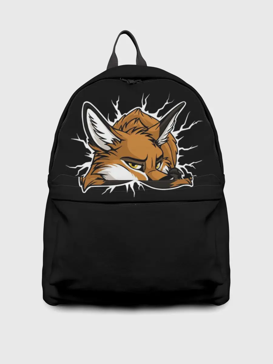 Рюкзак джинсовый / Лис Уверен в Себе