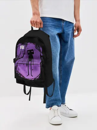 Рюкзак джинсовый / Minecraft Эндермен