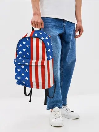 Рюкзак джинсовый / Американский Флаг