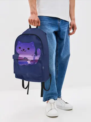 Рюкзак джинсовый / Ночной Котик