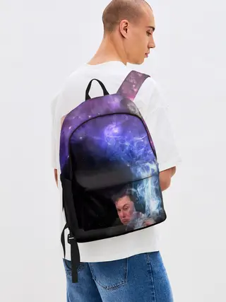Рюкзак джинсовый / Elon Musk space Илон Маск