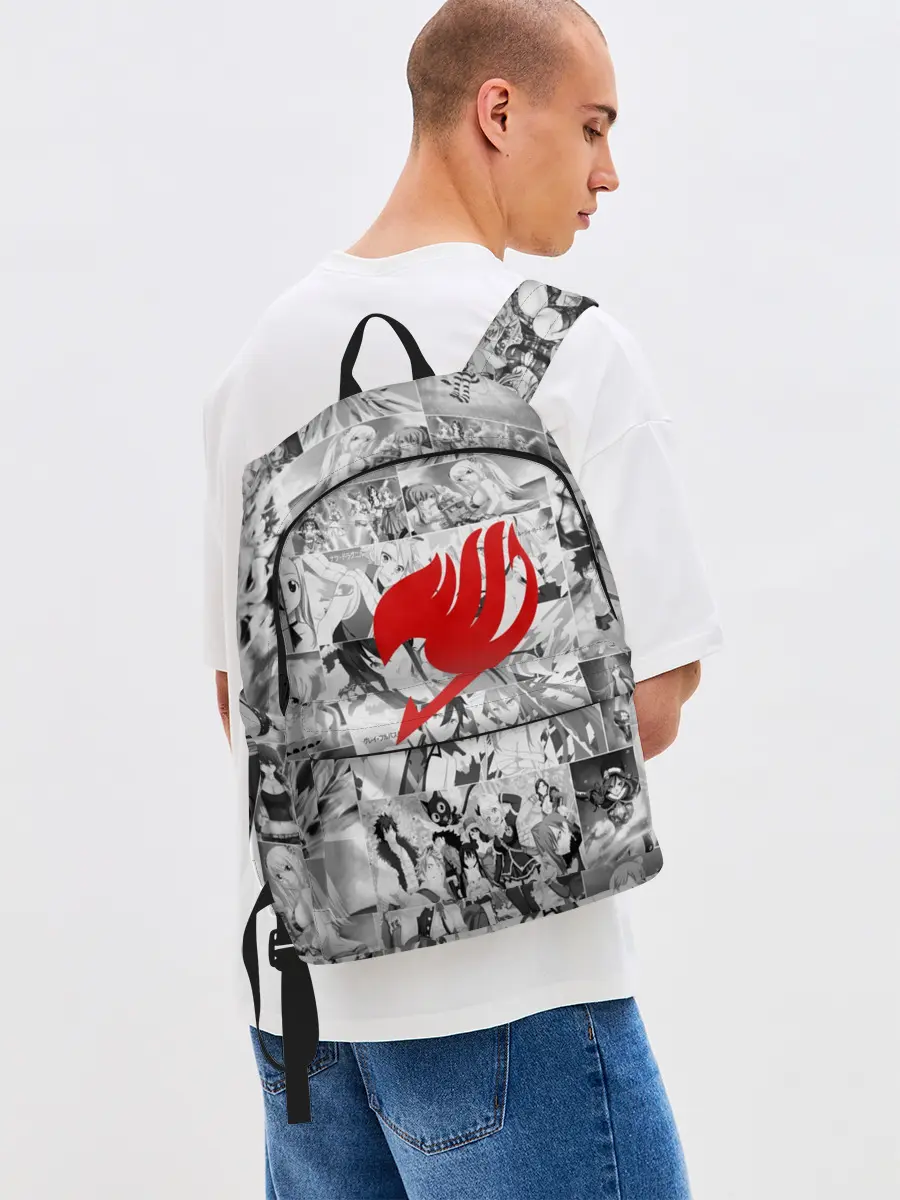 Рюкзак джинсовый / Все герои Фейри Тейл