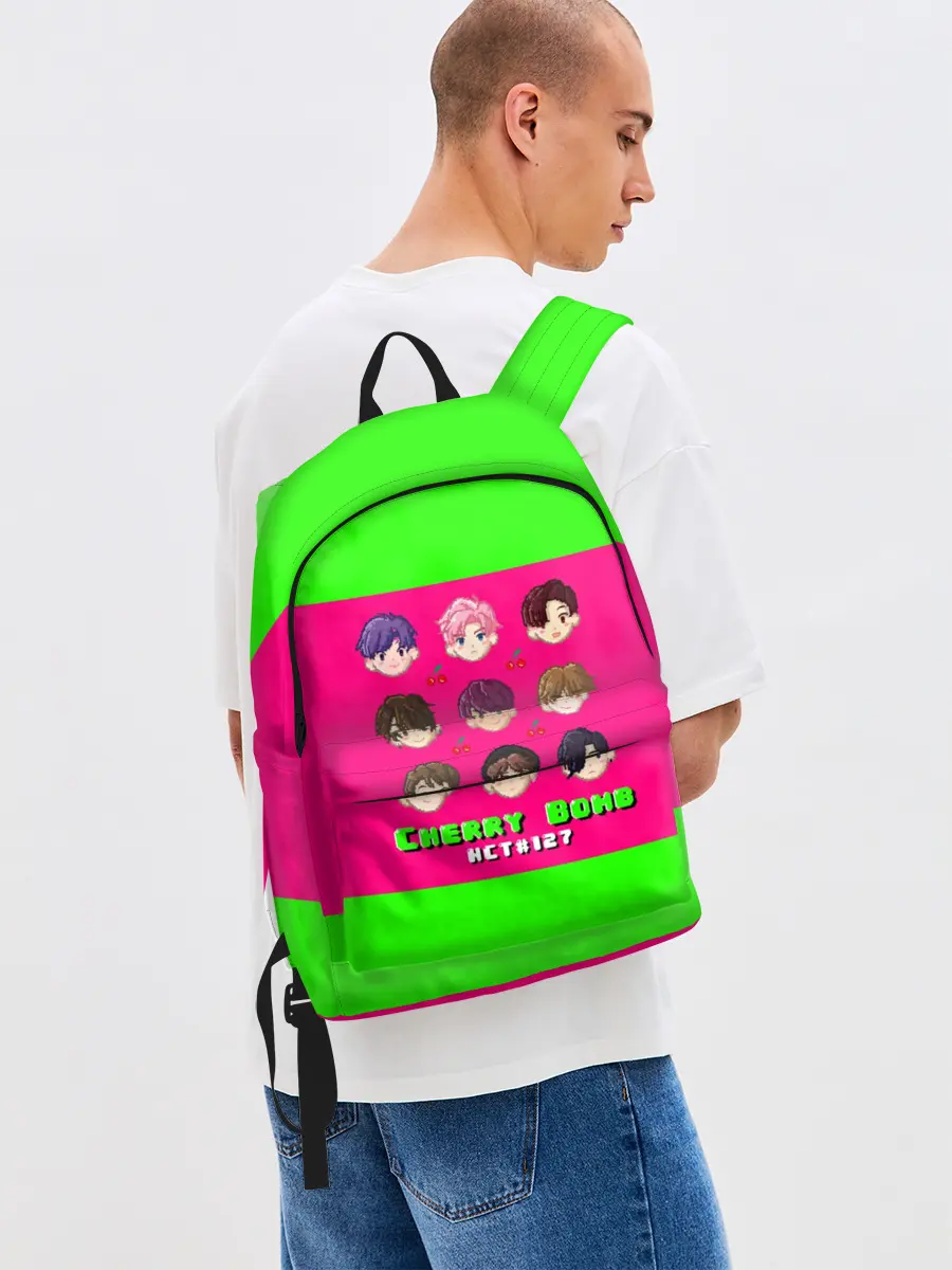 Рюкзак джинсовый / NCT 127. Cherry Bomb