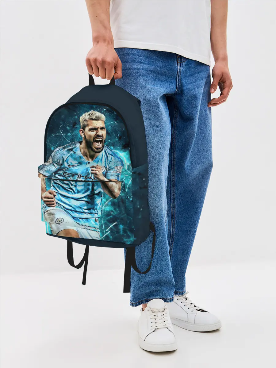 Рюкзак джинсовый / Серхио Агуэро