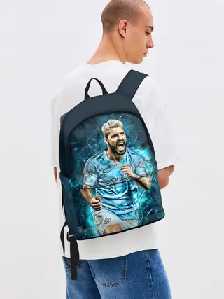 Рюкзак джинсовый / Серхио Агуэро