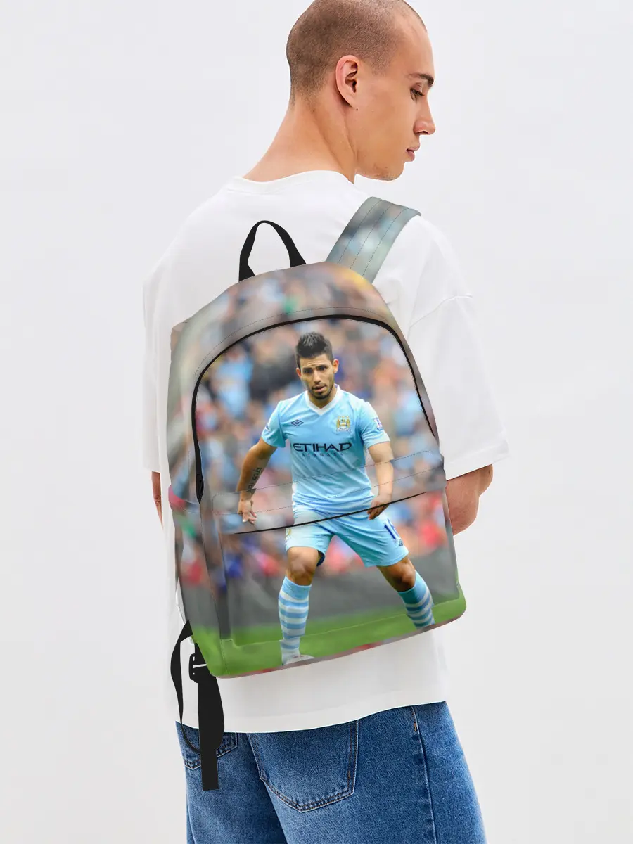 Рюкзак джинсовый / Серхио Агуэро